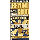 Beyond Good Organic 72% Candied Ginger Microbatch Chocolate Bar, 2.12 Ounce