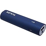 Koral 3350 Portable Charger - 3350mAh Lipstick Size Power Bank (External Battery) for Iphone 6, 7, 8, X, Samsung Galaxy, all Android - Navy