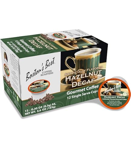 Amazon.com: Bostons Best - Hazelnut Decaf Gourmet Delicious Medium Roast  Coffee, Nutty Flavored Compatible with Keurig Coffee Maker, 1 Count (72  Single Serve Cups) : Grocery & Gourmet Food