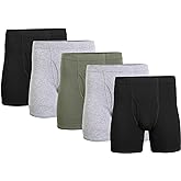 Gildan Men's Underwear Covered Waistband Boxer Briefs, Multipack