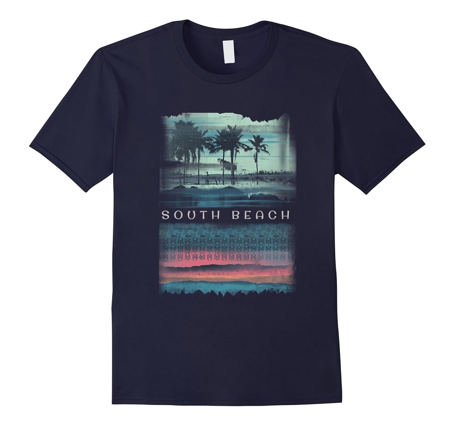 South Beach T Shirt Florida Retro Souvenir Kids Adults Teens-Rose