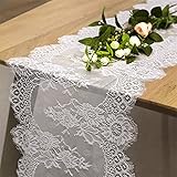 B-COOL 5 Packs Lace Table Runner 14x120 Inch Rustic