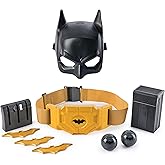 DC Comics Batman, Gear-Up Utility Belt, Batarangs and Smoke Pellets Halloween Costume for Kids Roleplay Toys for Boys and Girls Ages 4 and Up