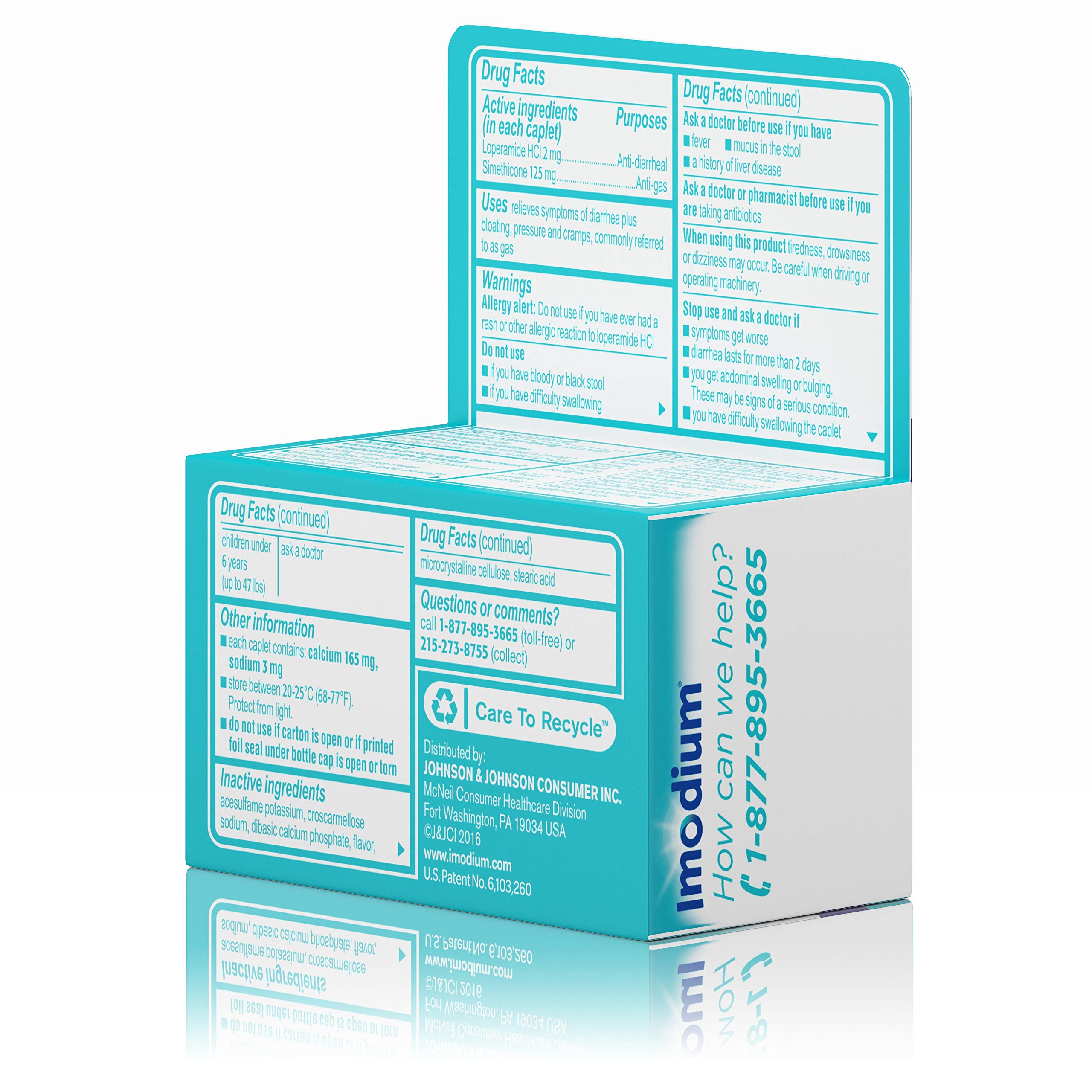 Imodium MultiSymptom Relief AntiDiarrheal Caplets