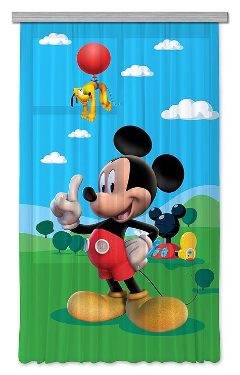 Disney Ag Design Mickey Mouse Kids Curtains 3d Photo Print