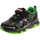 Josmo Kids Monster Jam Grave Digger LED Light Up Shoes Megalodon Monster Truck Shoes for Boys El Toro Loco (Sizes: 6-10 Toddler / 11-12 Little Kid)