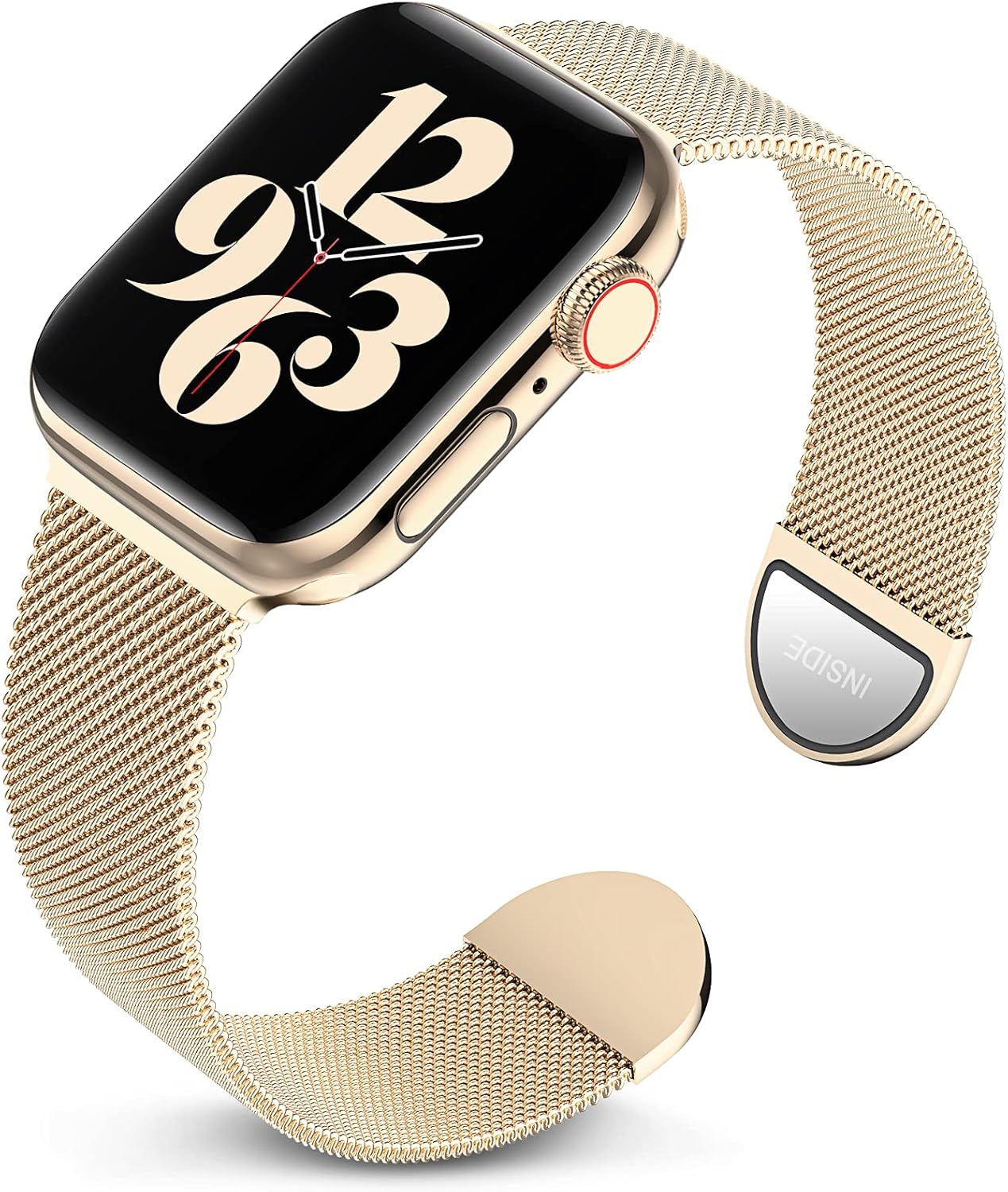 Metal Band Compatible with Apple Watch Bands 38mm 40mm 42mm 44mm, Magnetic Stainless Steel Mesh Adjustable Replacement Strap Compatible with iWatch Series 6 5 4 3 2 1 SE 38/40 (Patents Pending)
