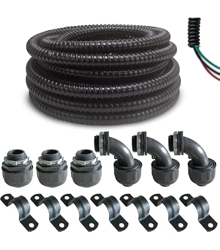 KABLE KONTROL Nylon Split Wire Loom Tubing 1 Inch Black - 100 Ft Long, High Temperature, Corrugated, Automotive Wires KABLE KONTROL Nylon Split Wire Loom Tubing 1 Inch Black - 100 Ft Long, High Temperature, Corrugated, Automotive Wires