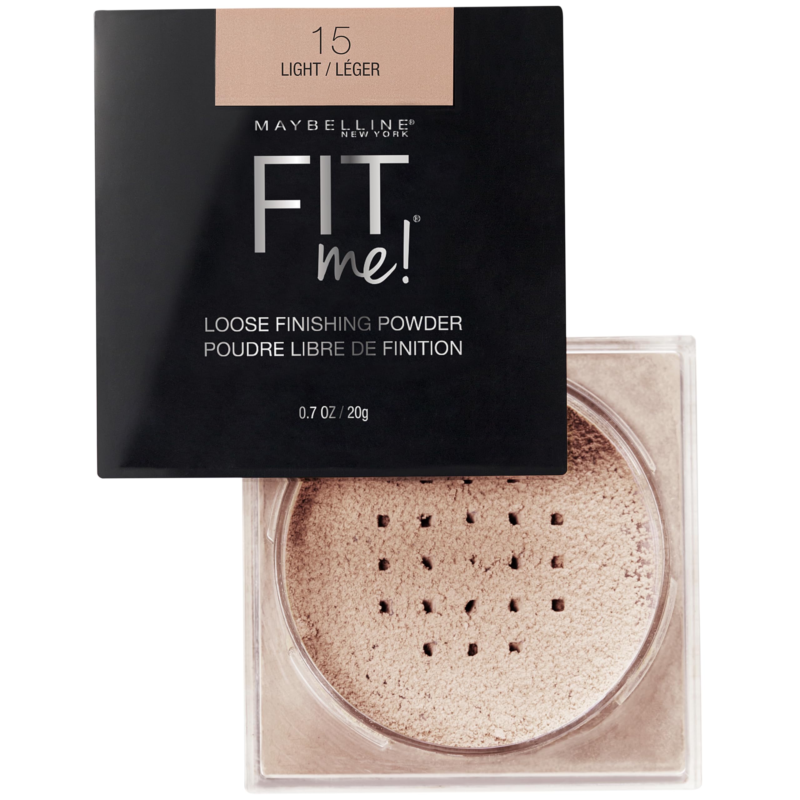 MAYBELLINE Fit Me Loose Setting Powder, Face Powder and Finishing Makeup, Light, 1 Count