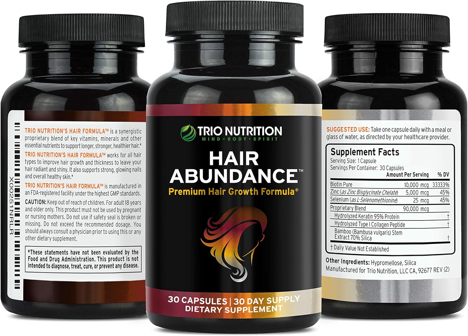 Biotin 10,000mcg Hair Vitamins for Hair Growth Hair Abundance is a