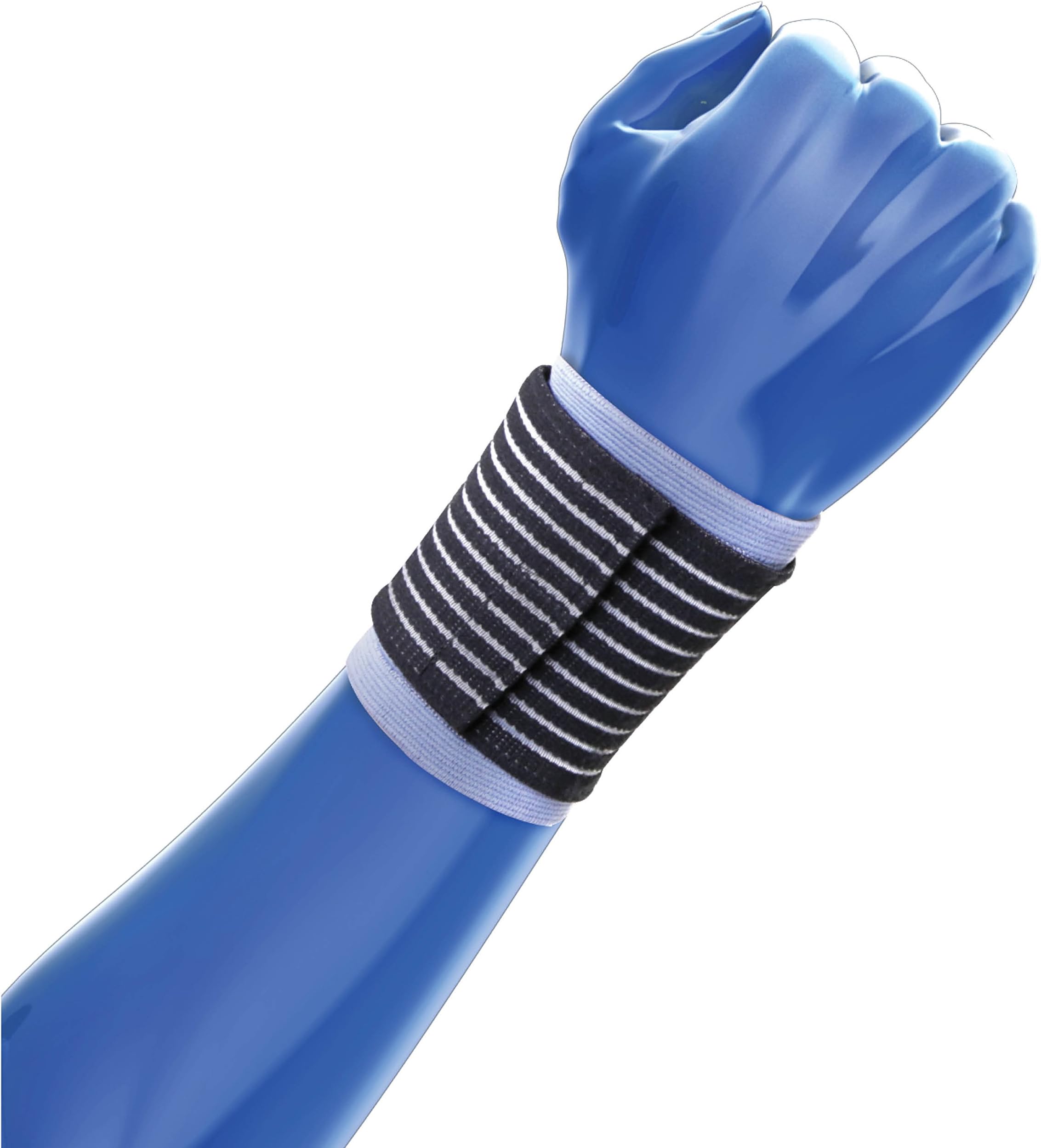 Wrist Support with Band | Premium Elasticated Compression Support Sleeve | Designed with Adjustable Wrist Strap | Weak Wrists Strains, Sprains, Carpal Tunnel and Arthritis Pain (Small/Medium)