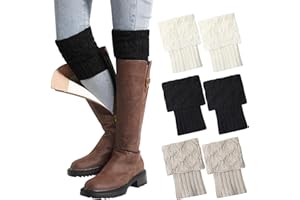 Ymomode Leg Warmers - Boot Socks for Women, 1 Pair Boot Cuffs Topper for Women Winter Leg Warmer Socks, Ankle Warmers