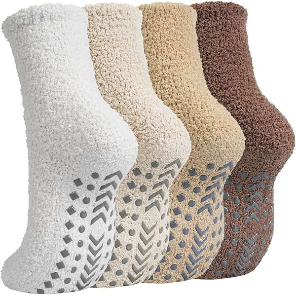 Calcetin Para Dormir Peludos Para Mujer, Pantuflas Cómodas Y Gruas De Felpa Cálidas Para Invierno, Antidlizant, Suav Y Gruas, Para Hombre - AliExprs 200574005