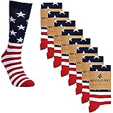 No Cold Feet Men’s Novelty Dress Socks – Classic Soft Crew Dress Socks, All-Day Comfort for Work, Business or Weddings
