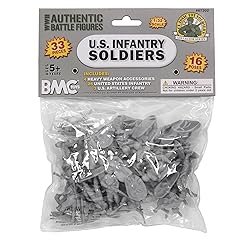 BMC CTS WW2 US Infantry Plastic Army Men - 33pc