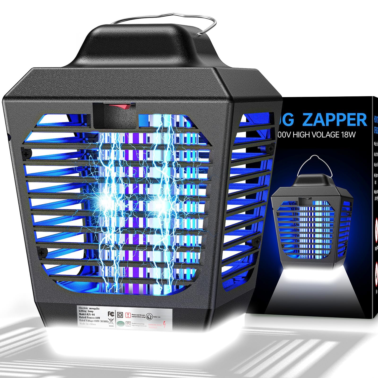 Photo 1 of Bug Zapper Outdoor, Mosquito Zapper with LED Light, Fly Zapper Outdoor Indoor, Insect Zapper Electric Fly Traps, Plug in Mosquito Killer for Patio Yard