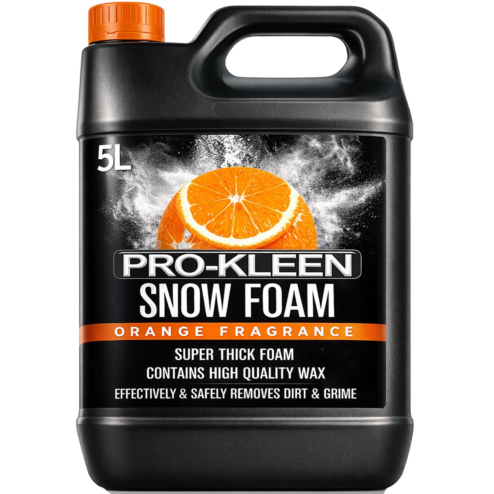 Pro-Kleen my661 Snow Foam pH Neutral, Super Thick and Non-Caustic – Easy to Use 5L (Orange Fragrance) (5L Orange)