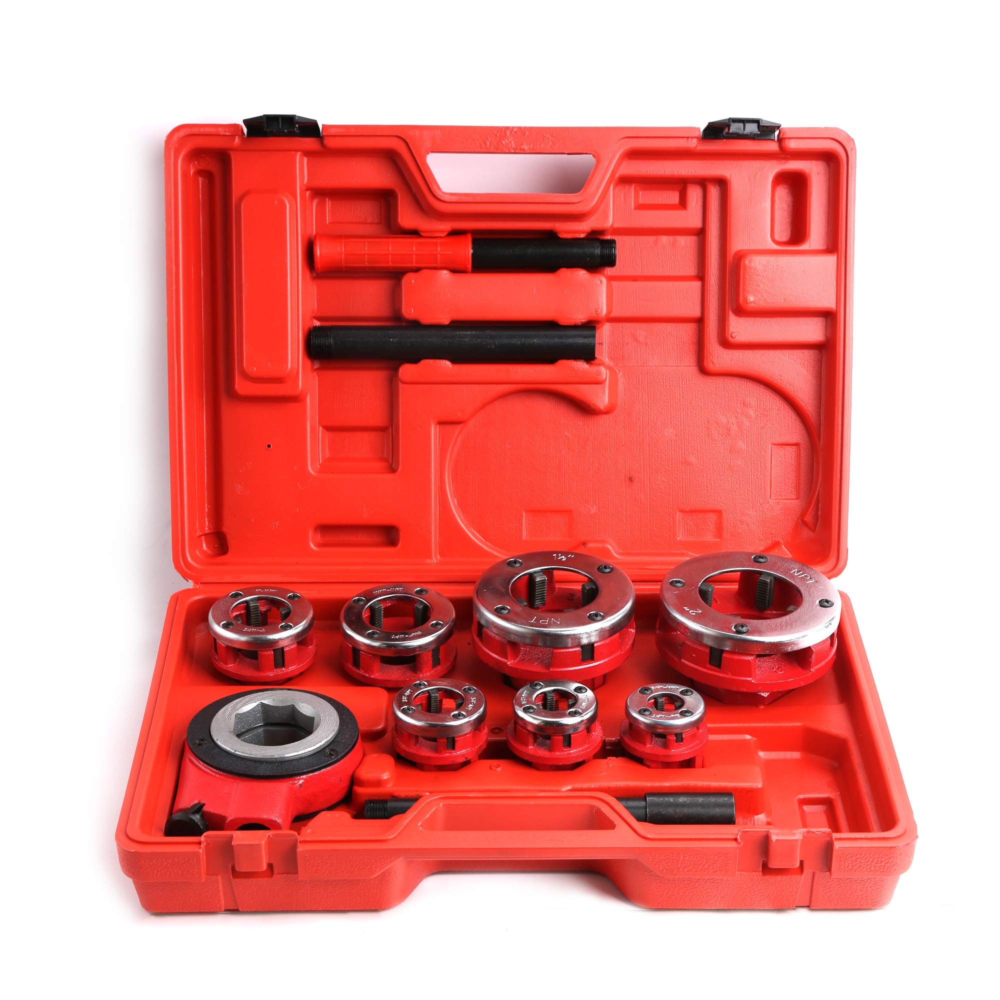 Photo 1 of 7 Size Ratchet Type Pipe Threader Threading Dies 3/8" to 2" NPT