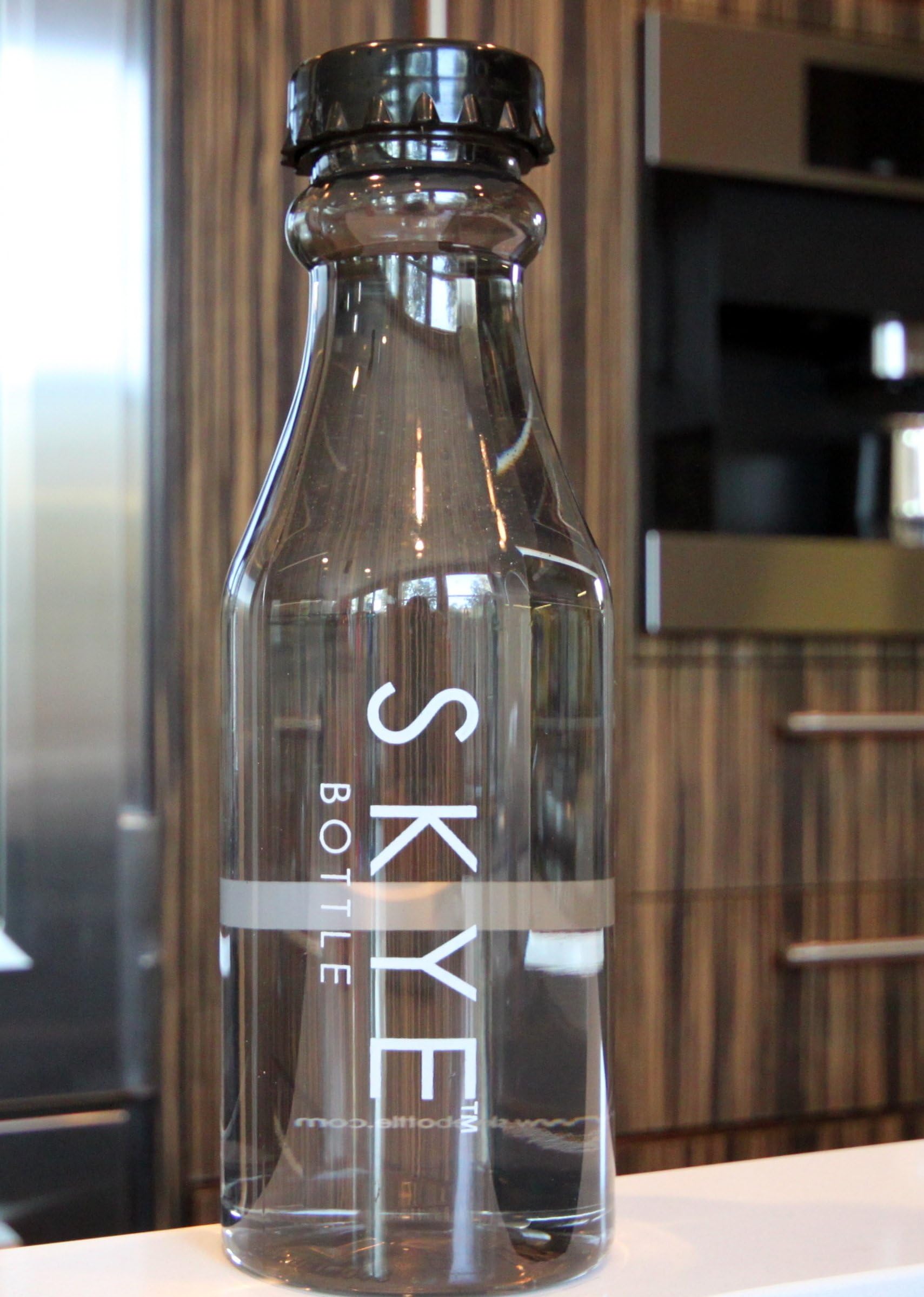 SKYE Bottle - THE COOLEST WATER BOTTLE IN THE WORLD! Frosted & Transparent Soda Bottle Leak Proof BPA Free Sport Wide Mouth Blue Pink Green Black Purple Orange Yellow Red- For Kids Boys Girls Men Women - Infuse with Fruits or Ice for Office Gym Beach Summer Birthday