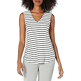 Amazon Essentials Women's Jersey Standard-Fit V-Neck Tank Top