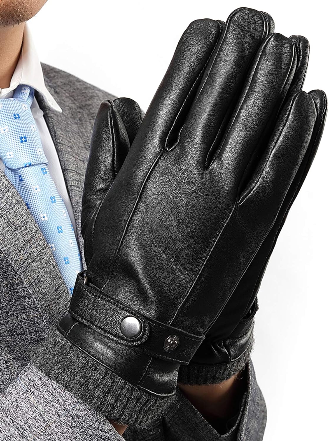 Leather Gloves for Men, with 3M Thinsulate Insulation FullHand