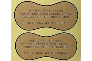 LOVING MY BUMP Adhesive Protective Hygiene Try On Stickers/Labels for Swimsuits, Swimwear and Lingerie. Panty Liner/Barrier (200, Eco-Friendly)