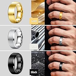 Jstyle Stainless Steel Rings for Men Wedding Ring