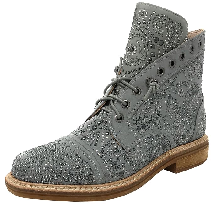 Alma en Pena Women�s V18128 LaceUp Boots Grey Size 7