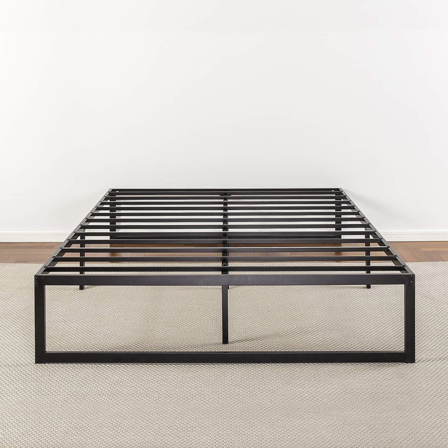 Zinus Abel 14 Inch Metal Platform Bed Frame / Mattress Foundation / No Box Spring Needed / Steel Slat Support / Easy Quick Lock Assembly, King: Furniture & Decor