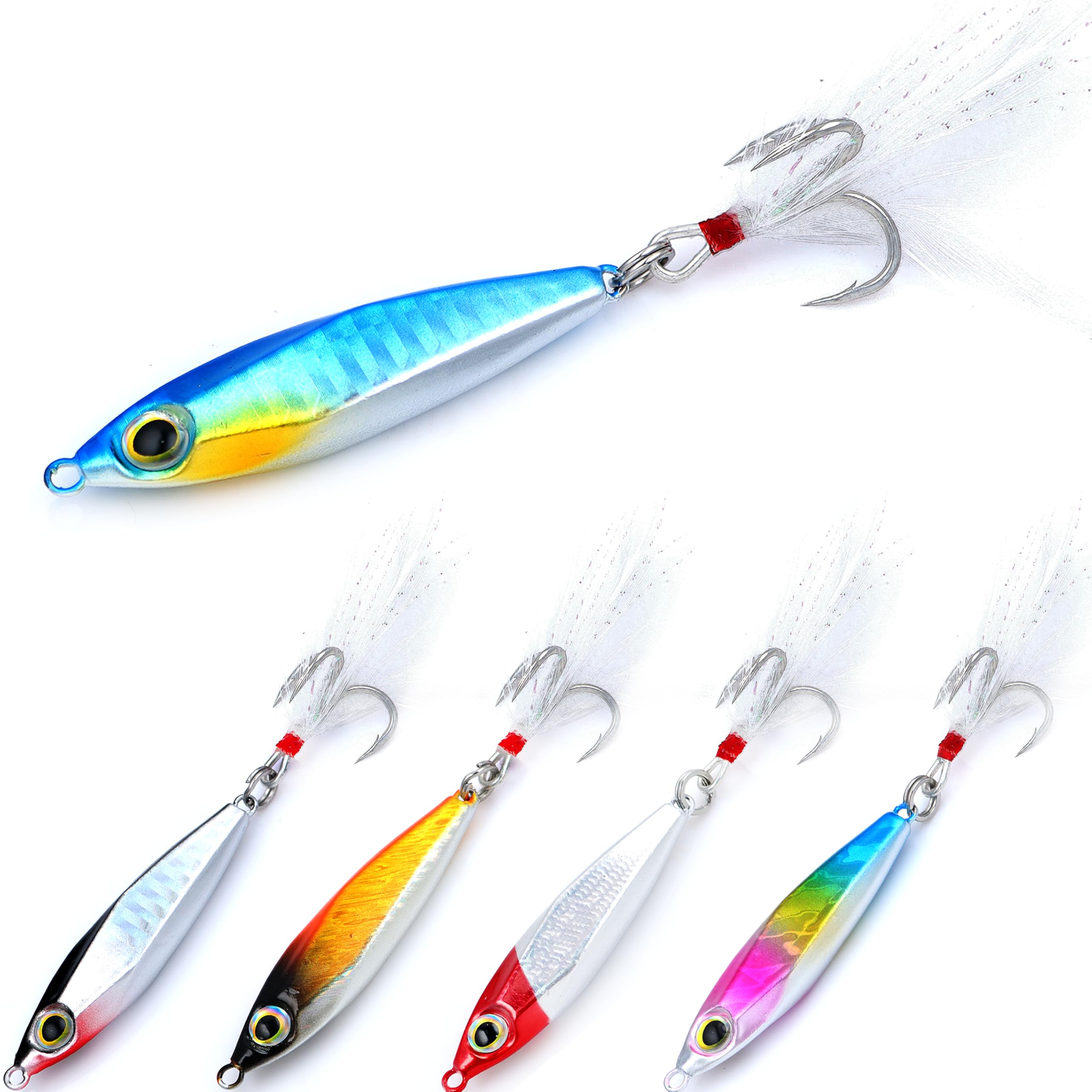 Photo 1 of ??????????? Fishing Lures Fishing Gear Jig Fishinglure Spoon Lures Sinking Metal Spoons Jigging Bait swimbaits for Bass Trout Tuna Kingfish Snapper Cobia Tackle Box Freshwater Saltwater