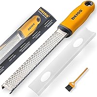 Deiss PRO Citrus Zester & Cheese Grater — Parmesan Cheese Lemon, Ginger, Garlic, Nutmeg, Chocolate, Vegetables, Fruits - Razo