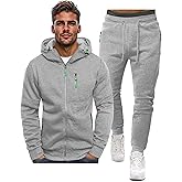 Hakjay Sweatsuits for Men 2 Piece Hoodie Men's Jogging Tracksuit Set Casual Athletic Long Sleeve Outfit Pullover Suit Set