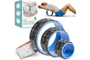 Lifepro Swirl Yoga Wheel 3-Set for Back, Shoulder, Neck & Spine Pain Relief, Back Alignment- Back Roller for Back Stretch, Ba