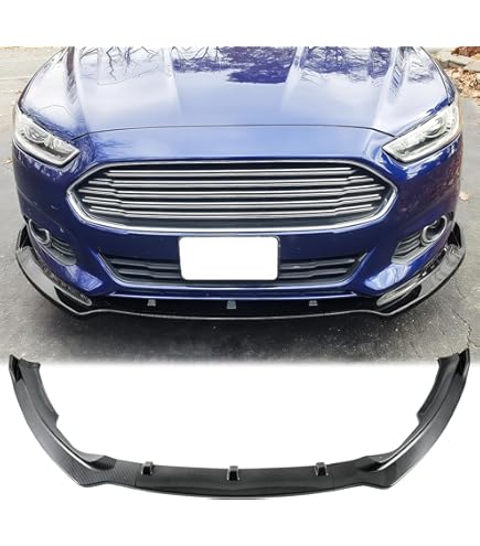 Universal Front Bumper Lip Spoiler For 2016-2020 Ford Fusion - Black Add-On Splitter