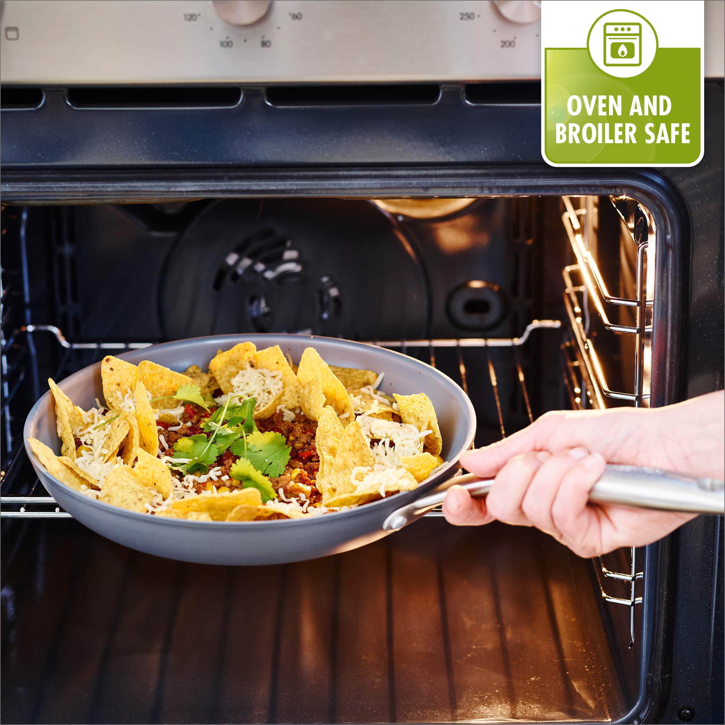 GreenPan Lima Hard Arlo Might Non Stick Ceramic Pan with Helper and delivered.