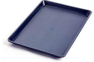 Blue Diamond Bakeware Diamond Infused Ceramic Nonstick, 18" x 13" Half Cookie Sheet Baking Pan, Dishwasher and Freezer Safe, PFAS-Free, Blue