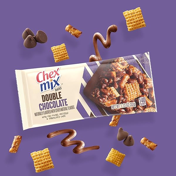 CHEX MIX TREAT BARS, DOUBLE CHOCOLATE, SNACK BARS, 6 CT