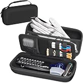 YOREPEK Golf Glove Holder with Removable Glove Shaper, Golf Valentines Gift, Protective Hard Shell Golf Accessories Case Bag with 2 Dividers Fits Balls, Tees, Markers, Cool Gifts for Golfers