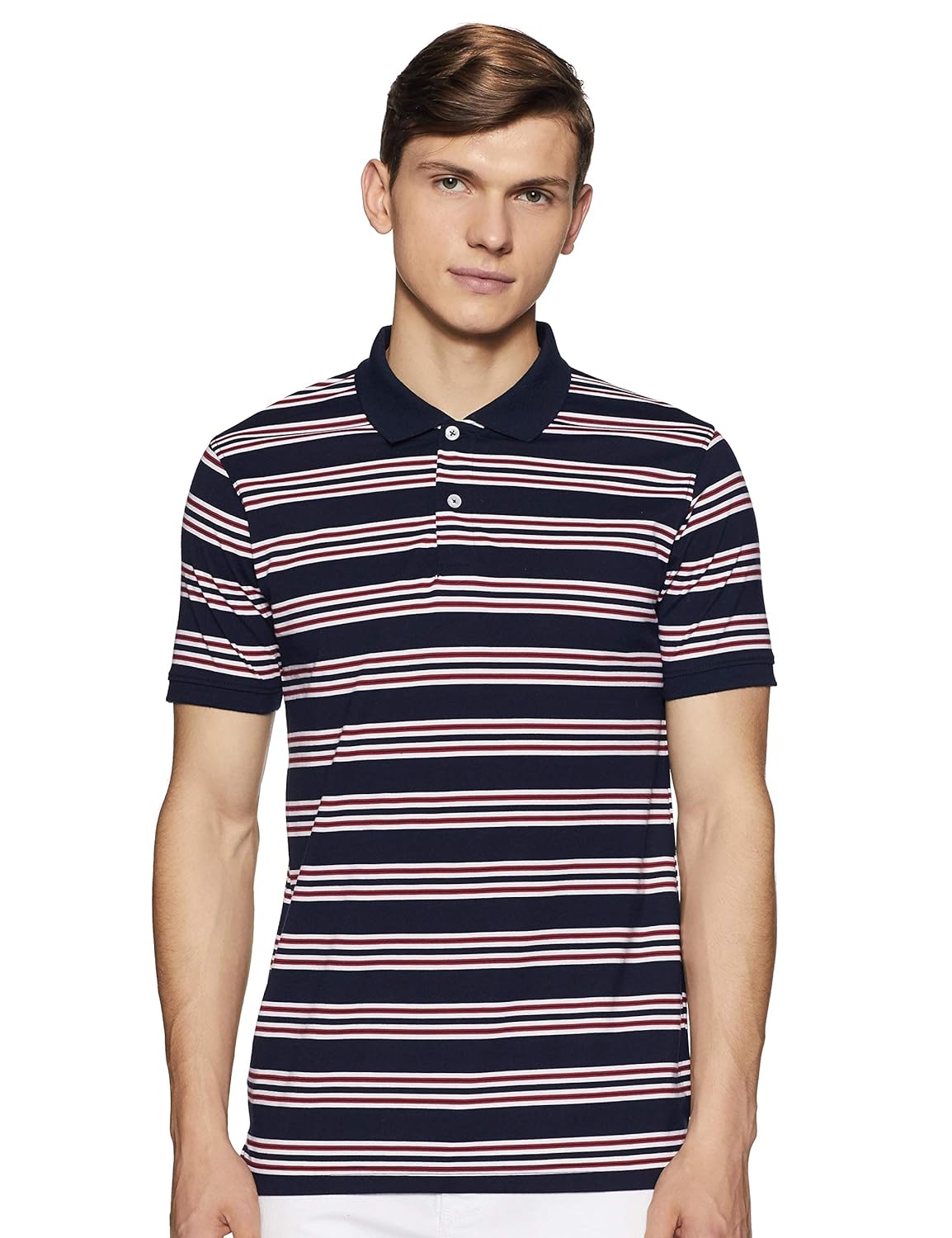 Buy Get In Men's Striped Loose fit Polo at Amazon.in
