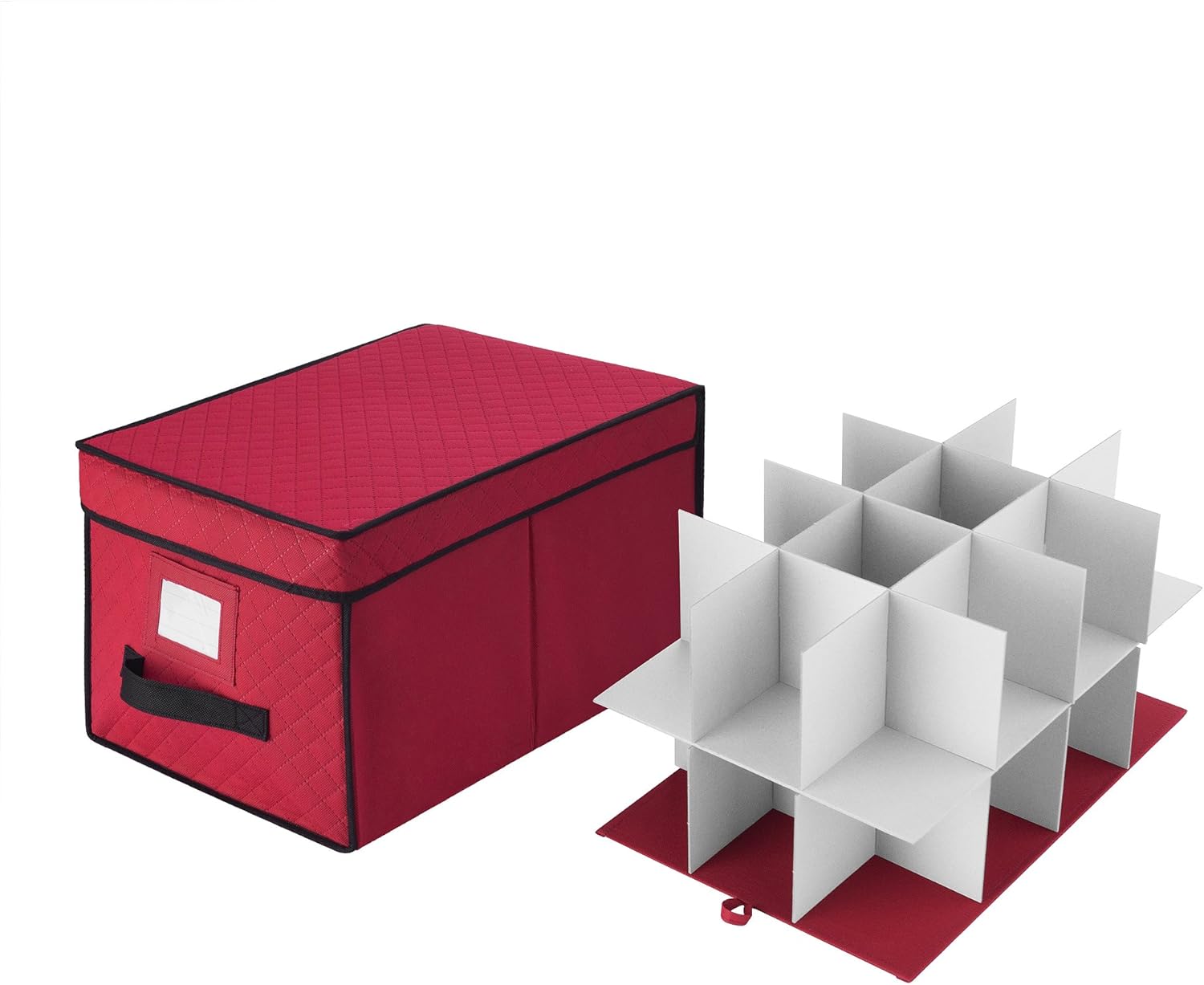 Elf Stor 1046 Ornament Storage Chest with Lid and 24 Extra Large