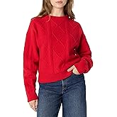 Amazon Essentials (Demi's Pick) Women's Relaxed-Fit Cable Crewneck Sweater