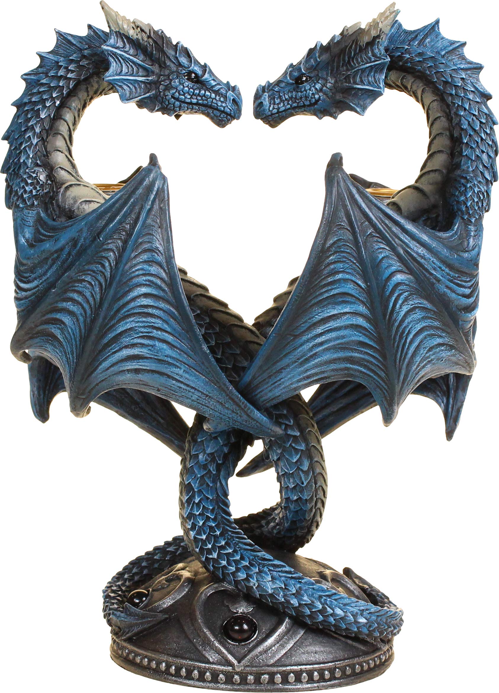 Nemesis Now Dragon Heart Anne Stokes Candle Holder 28cm Blue