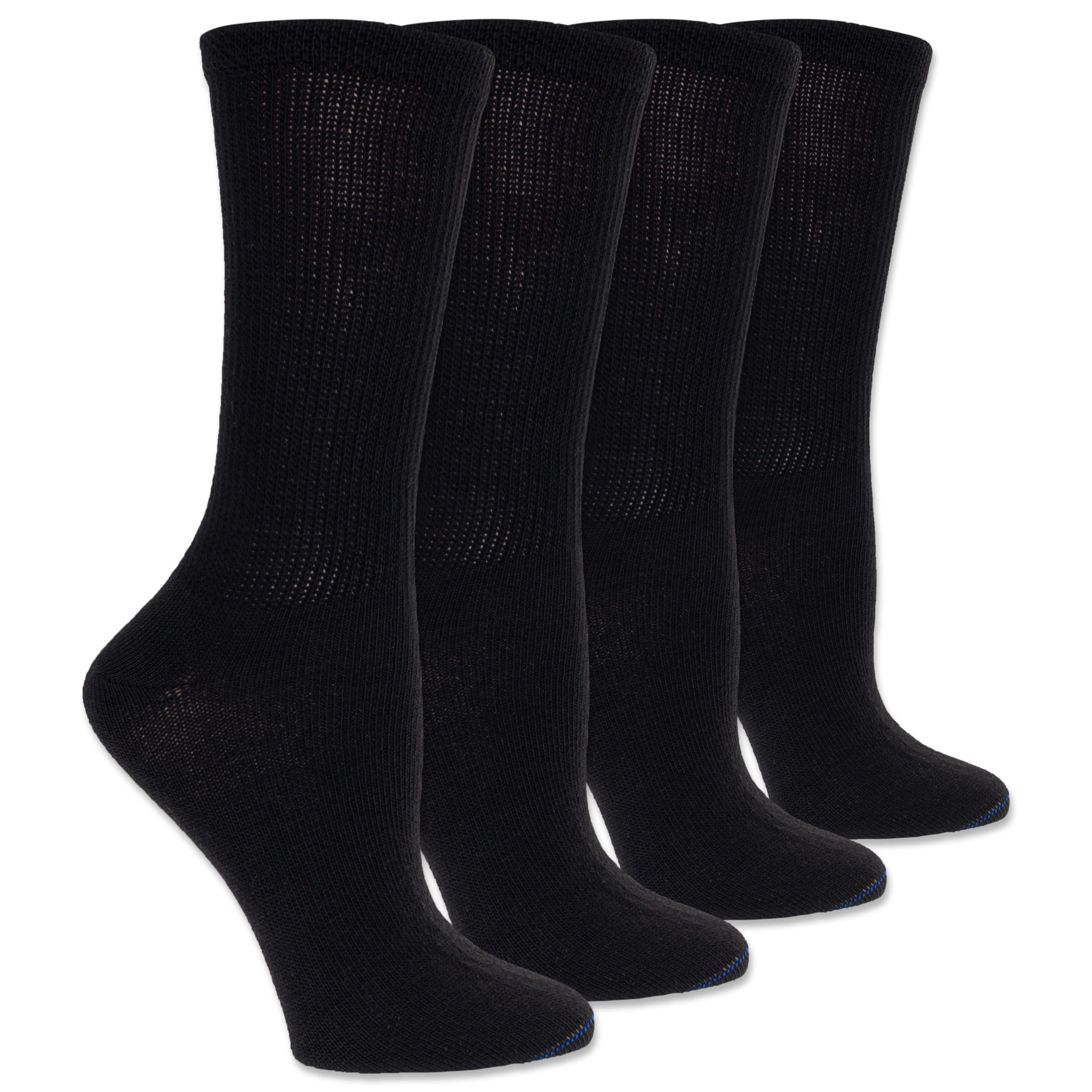 Dr. Scholl's womens Diabetes & Circulator Socks - 4 & 6 Pair Packs - Non-binding Moisture Management