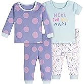 Onesies Brand Baby Girls' Snug Fit 4-piece Pajama Set