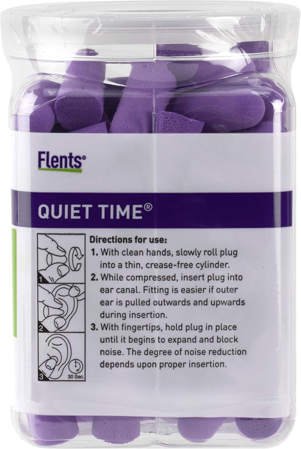 Flents Ear Plugs, 50 Pair, Ear Plugs for Sleeping, Snoring, Loud Noise, Traveling, Concerts, Construction, & Studying, NRR 33: Health & Personal Care