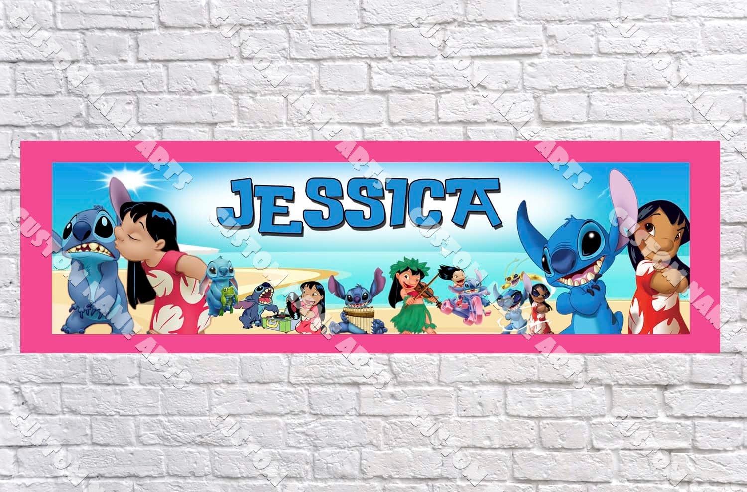 Amazon Com Personalized Lilo And Stitch Banner Includes Color