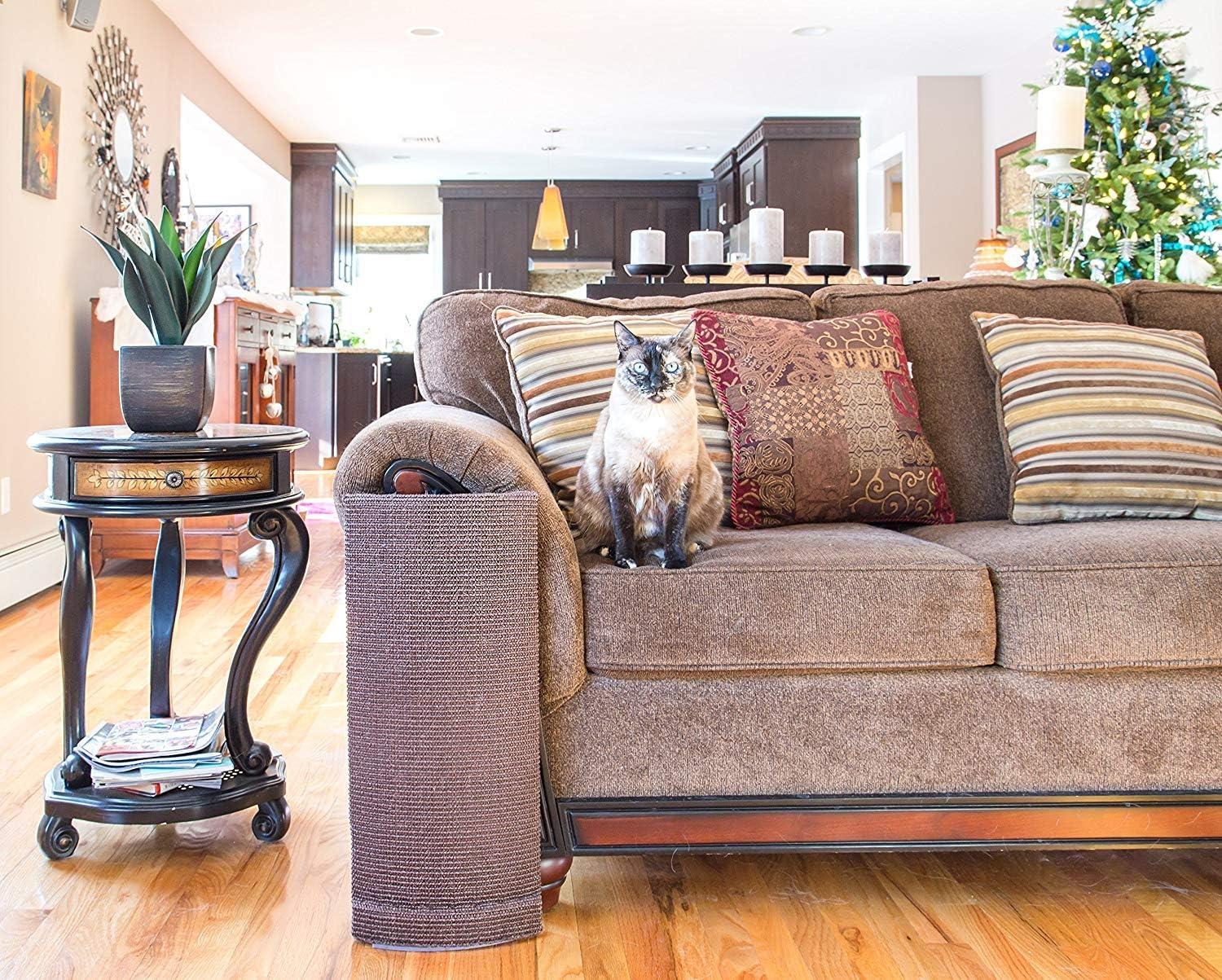 Sofa-Scratcher' Cat Scratching Post & Couch-Corner / Furniture Protector (Beige) : Pet Supplies