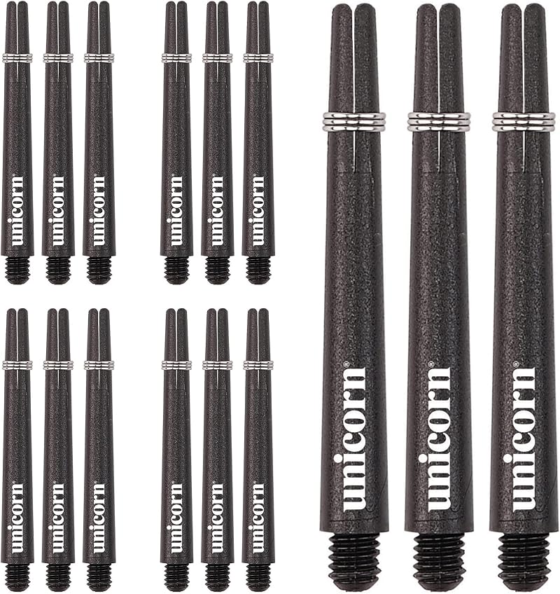 Unicorn Gripper 3 Value Pack Dart Shafts Nylon Black 34.4 mm Short