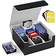 Mlikero Card Deck Case, Trading Card Storage Box for Magnetic Cards Holder and Hard Plastic Cards Protectors, Leather Magnetic Closure Deck Box Fit for MTG, TCG