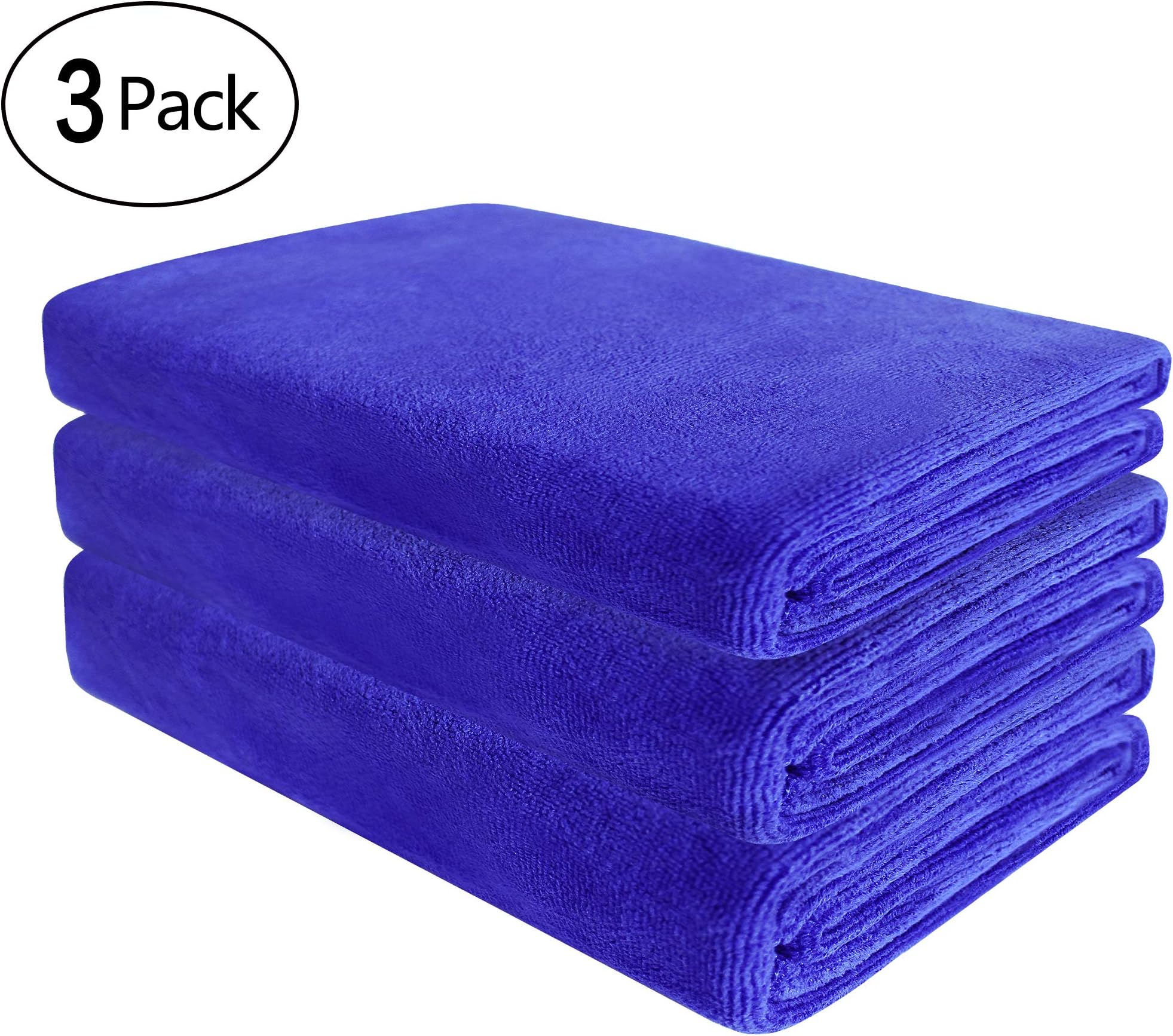 SIMSIMY Microfiber Gym Sports Towels for Men Women, Super Absorbent Fast Drying Workout Sweat Towel for Exercise, Fitness, Travel, Hiking, Yoga, Golf, Camping, 39Inch x 12Inch, 3 Pack